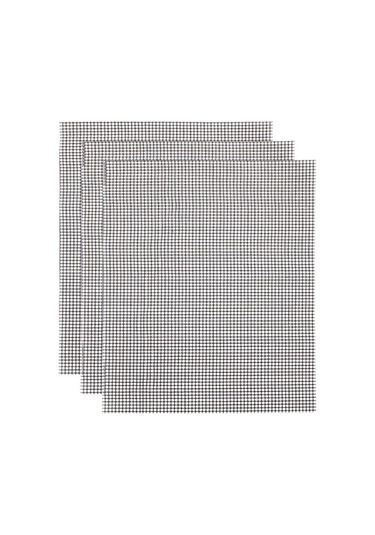 Jeemson 3'lü Siyah Cam Fiber Izole Izgara Minderi 40x33cm - Anti Yapışkan, Isı Dayanıklı, Taban Temizliği Kolay Çok Renkli