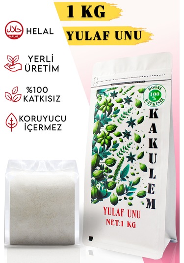 Kakulem Yerli Tohum Tam Yulaf Unu 1 KG