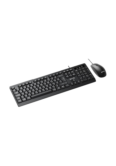 Aula AC101 Kablolu Türkçe Q Klavye Ve 1200 Dpı Optik Mouse Seti