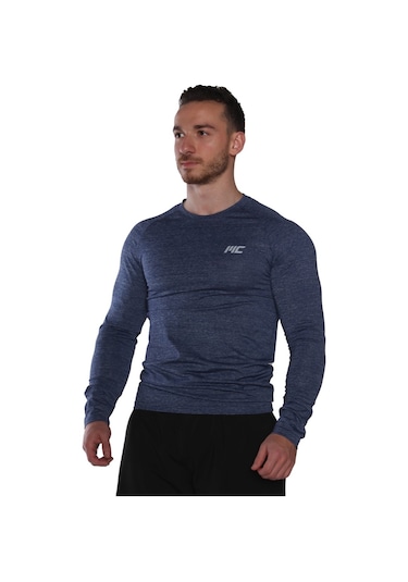 Musclecloth Pro Stretch Uzun Kollu T-Shirt Lacivert
