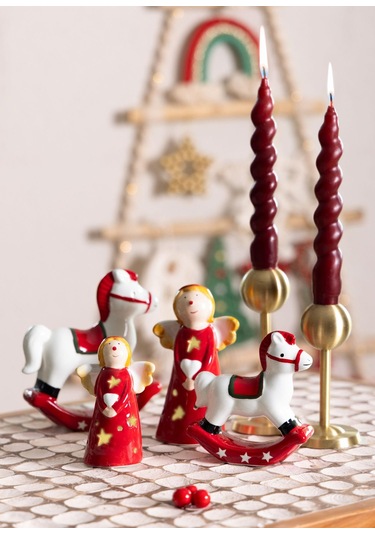 The Mia Dekoratif Yılbaşı Süsü Figür At 13x4x15 Cm 1 Adet