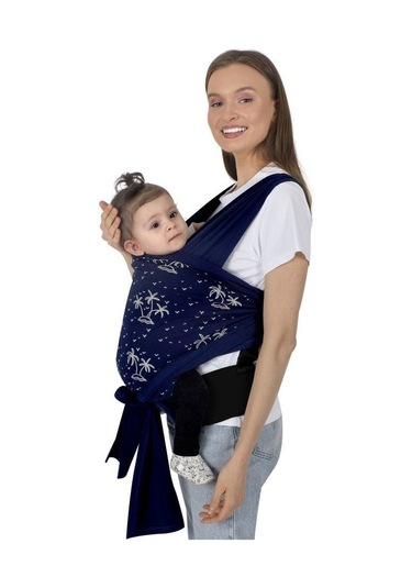 Sevi Bebe Destekli Giymeli Sling Art-571 Lacivert Çok Renkli