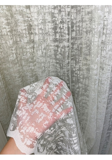 Evdepo Home Kullanıma Hazır Örme Tül Perde (541772944)