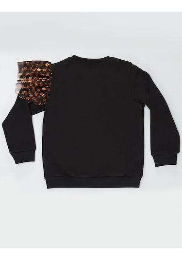 Denokids Mushi Sıkı Dostlar Tüllü Kız Sweatshirt Çok Renkli