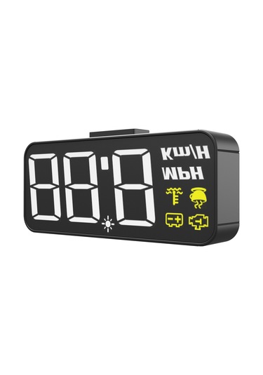 Jeehugo 3.7 İnç Sürücü Parametre Gösterici, Evrensel Araç Hud Projeksiyonu, Kafa Aşağı Düşürmeden Güvenli Sürüş