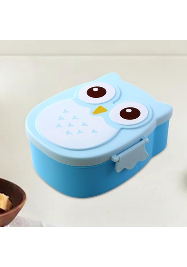 Suntek Baykuş Öğle Yemeği Kutusu Aperatifler Için Meyve Mavi Mavi