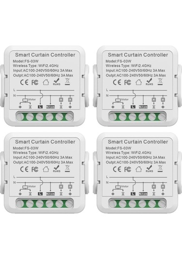 Pazly Tüyümlü Perde Anahtarı Zigbee Wi-fi Akıllı Anahtar Modülü, Ev, Otel, Apartman, Ofis İçin Zeka Ev Sistemi, Tuya App Desteği 1pcs Tuya App