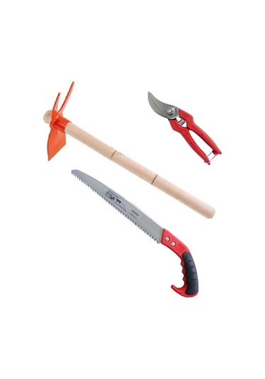 Bağ Bahçe Ağaç Dalı Çalı Budama Kesme Makası Saplı Çatal Çapa Laz