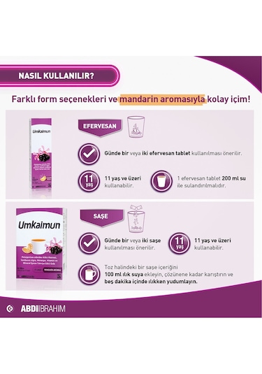 Umkaimun 15 Efervesan Tablet - 1+1 İkincisi Hediye