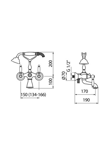 İtalyan Webert -dorian Banyo Bataryasi-spi Ral Hortum-el Duşu Seti Ve Askisi Dahi L Krom