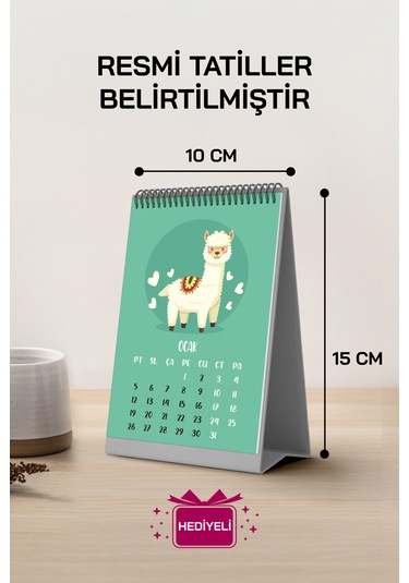 Lama Tasarım 2026 Masa Takvimi Pytktkv028