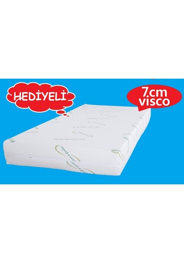 Yatakmerkezi Tüm Ölçülerde Visco Yatak 7 Cm Visko 75 Dansite