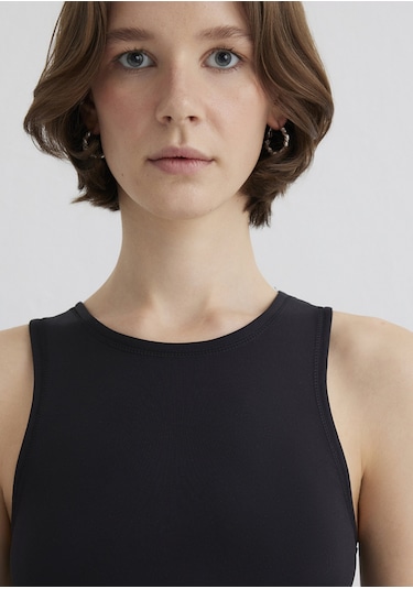 Mavi - Halter Yaka Siyah Poliamid Atlet 1613499-900 Siyah