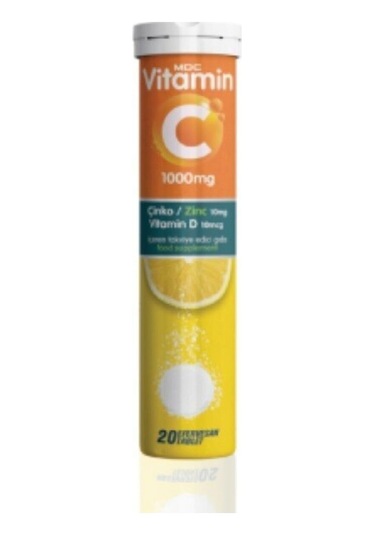 Mdc Vitamin-C Çinko Vitamin-D 20 Efervesan Tablet