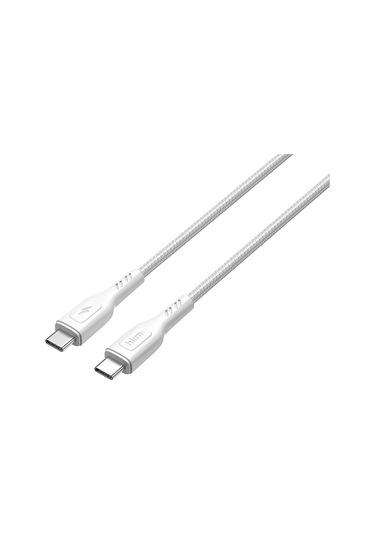 Knit 60W Hızlı Şarj Destekli Type-C To Type-C Şarj Ve Data Aktarım Kablosu 1 Metre Beyaz