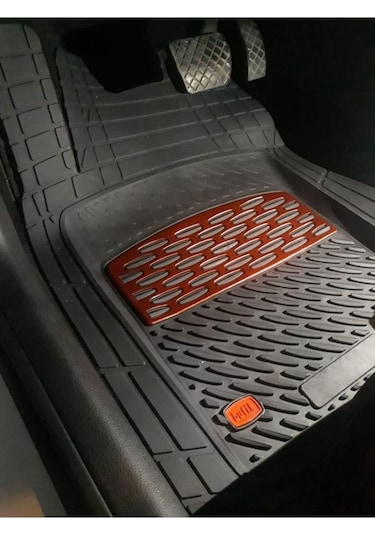 Renault Megane 3 Sporttourer 2009-2016 Krom Kırmızı Lüx 4d Havuzlu Oto Paspas Takımı