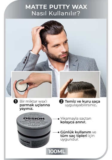 Morfose Ossion Matte Puffy Wax Flexible Hold 100 ML