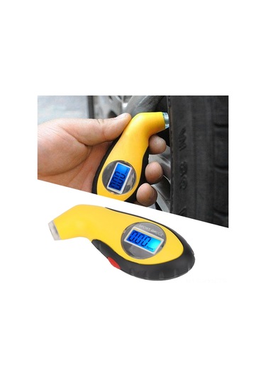 Kosona Araba Lastik Basınç Ölçer, Led Ekranlı Dijital Tester, 4 Birimli Değişim, Gece Görünürlüğü, Abs Malzeme, Taşınabilir