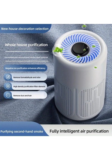 Honeybeeshop Beyaz Taşınabilir Hava Temizleyici 99 Toz Giderir 1000w Aromaterapi Yatak Odası Araba Ofis