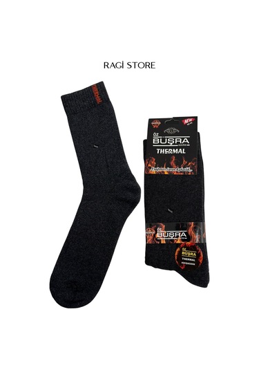 5'li Dikişsiz Termal Arma Çok Renkli Erkek Havlu Çorap Çok Renkli