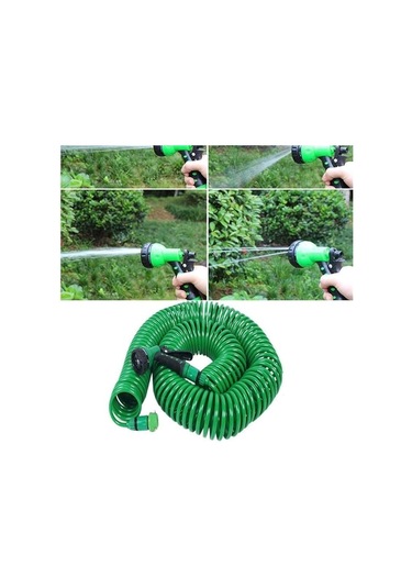 30 Metre Spiral Hortum + 4 Fonksiyonlu Özel Sulama Tabancası 5306