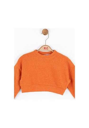 Nk Kids Kız Bebek Simli Kazak-15108 Turuncu