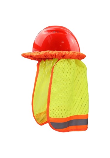Ah-004 Yaz Güneş Koruyucu Kask Şapkasız Nefes Yansıtıcı Kapak Kapağı Floresan Sarı