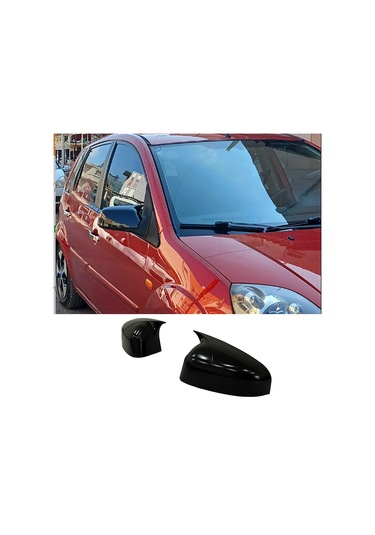 Ford Fiesta Mk5 2 Kapı Uymaz Batman Yarasa Ayna Kapağı Parlak Siyah Abs 2006 2007 2008