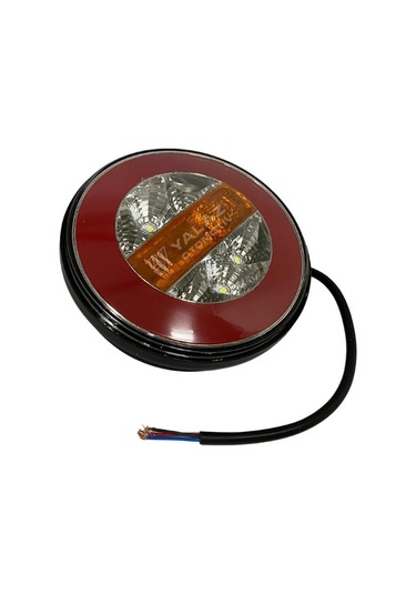 12v Stop Lambası Ledli Park-fren-sinyal Yuvarlak 140 Mm