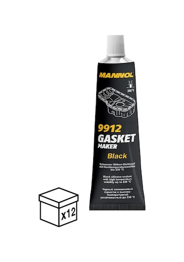 Mn9912-0.85 Gasket Maker Black Siyah Sıvı Conta 85 Gr 12adet