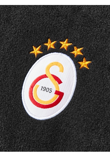 Galatasaray Ucl Erkek Yarım Zip Sweatshirt E252226 Siyah