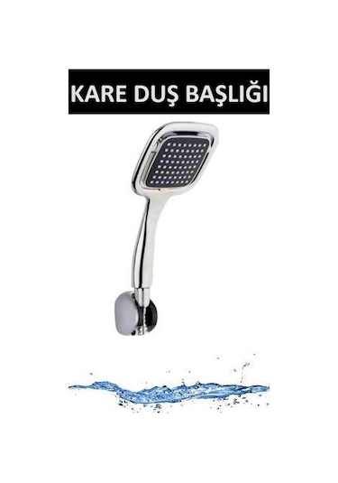 Duş Başlığı Banyo Duşakabin Kare Başlık El Ayak Duşu Çok Renkli