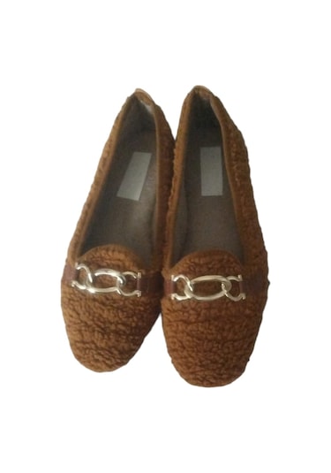 Kadın Ev Ayakkabısı Taba Kahve Kahverengi