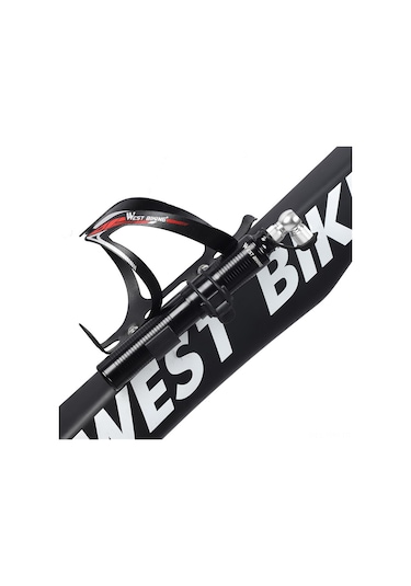 Tenfowee West Bıkıng Yp0711080 Mini Bisiklet Pompa, 110 Psı, Alüminyum, Schrader/presta Uçlu, Taşınabilir Siyah-kırmızı