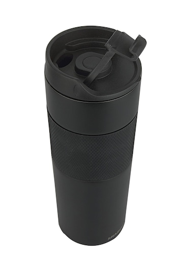 Hediye Vakti Kişiye Özel Mustafa Kemal Atatürk İmzalı French Press Termos 1 L Siyah