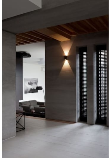 Teknoloji Elektrik Çift Yönlü Dekoratif Aplik (Siyah) Siyah