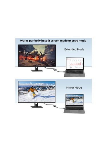 Sanec Usb'den Hdmı Adaptörüne, Usb'den Hdmı Kablosuna, 1080p Full Hd Usb 3.0/2.0'dan Hdmı Adaptörüne Çoklu Ekran Ses Video Grafik Kablosu, Dizüstü Bilgisayar, Hdtv Tv, Pc, Windows 10/8.1/8/7 İle Bm.16