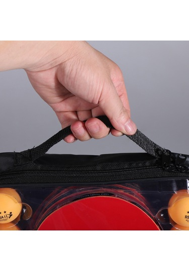 Ranyeek 4 Raket 8 Toplu Ping Pong Seti - Aile Grubu İçin Taşınabilir Spor Malzemesi, 7 Katman Ahşap Raketler Ve Taşıma Çantası