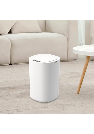 Suntek Magideal Otomatik Çöp Kovası Banyo Ofis Beyazı Için Beyaz-13l Beyaz