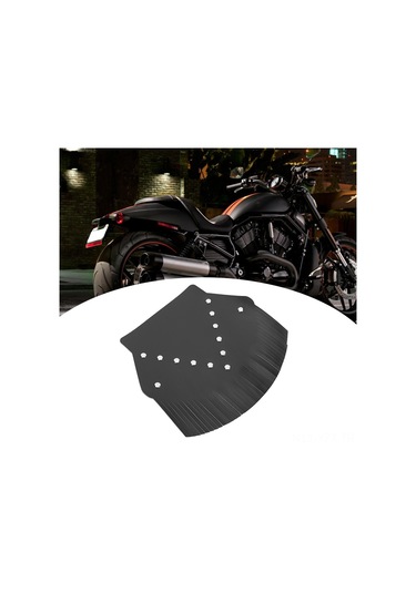 Yaozixa Harley Davidson Motosikletleri İçin Pu Malzeme Arka挡泥板kürk Siyah Uzun Tüy - Dayanıklı Ve Stylish Değiştirme Parçası