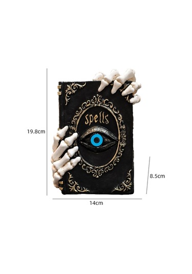 Homyl Kitap Heykelcik Ev Dekorasyonu Dekoratif Reçine Heykel Raf 14cmx8,5cmx19,8cm