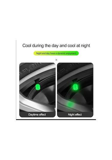 Citroen C-elysee İle Uyumlu Logolu Yeşil Fosforlu Gece Parlayan Sibop Kapağı