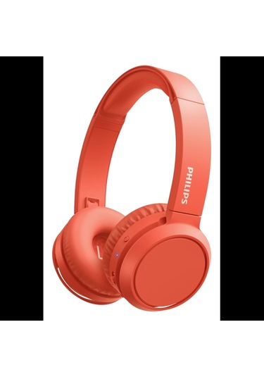 Phılıps Tah4205rd/00, Kırmızı, Bluetooth 5.0, Kablosuz, Bas Arttırma Düğmesi, Yastıklı Kafa Bandı, 2