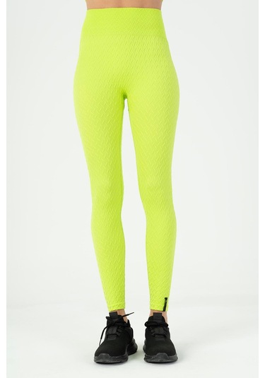 Maraton Active Slimfit Kadın Koşu Neon Yeşil Tayt 812093 Neon Yeşil
