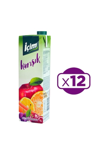 İçim Karışık Meyveli İçecek 12 x 1 L