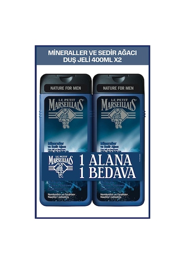 Le Petit Marseillais Mineraller Ve Sedir Ağacı Duş Jeli 2 x 400 ML