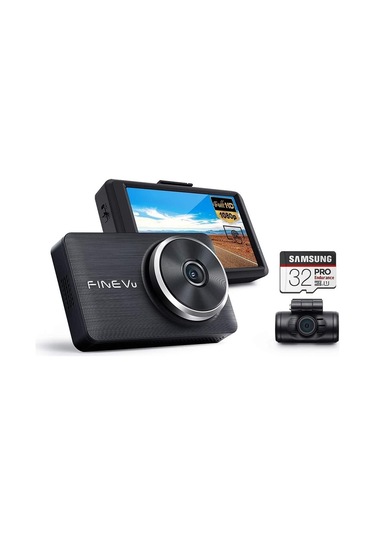 Finevu Lx2000 Full Hd 2 Kameralı Ips Güvenlik Kod Ekranlı Gps Araç Kamerası