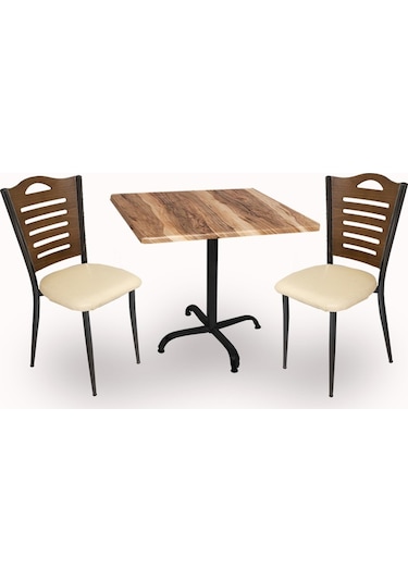 Beymobilya Bahçe Ve Balkon Masa Takımı Indigo Werzalit Kare - Merdiven Tip 2 Kahverengi