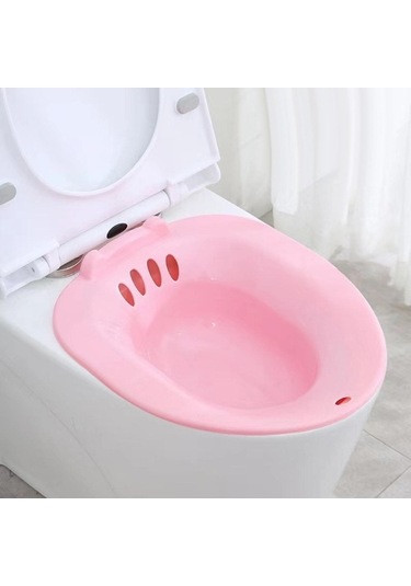 Pazly Suntek Klozet Lavabo Kadın Oturur Banyo Derin Kase Bide Pembe Renk Pembe
