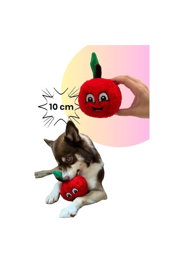 Havhav Elma Peluş Köpek Oyuncağı
